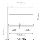 Turbo Air MUF-36-N Freezer, Undercounter, Reach-In