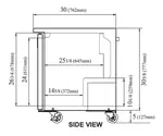 Turbo Air MUR-28-N Refrigerator, Undercounter, Reach-In