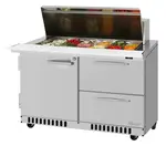 Turbo Air PST-48-18-D2R(L)-FB-N Refrigerated Counter, Mega Top Sandwich / Salad Unit