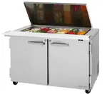 Turbo Air PST-48-18-N-FL Refrigerated Counter, Mega Top Sandwich / Salad Un