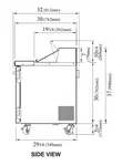 Turbo Air PST-48-N Refrigerated Counter, Sandwich / Salad Unit