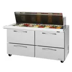 Turbo Air PST-60-24-D4-N Refrigerated Counter, Mega Top Sandwich / Salad Un