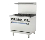 Turbo Air TAR-6 Range, 36" Restaurant, Gas