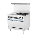 Turbo Air TARG-12G4B Range, 36" Restaurant, Gas