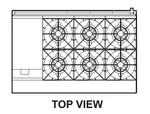 Turbo Air TARG-12G6B Range, 48" Restaurant, Gas