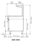 Turbo Air TARG-36G4B Range, 60" Restaurant, Gas