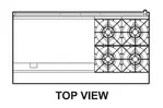 Turbo Air TARG-36G4B Range, 60" Restaurant, Gas