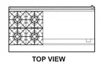 Turbo Air TARG-4B36G Range, 60" Restaurant, Gas