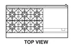 Turbo Air TARG-6B24G Range, 60" Restaurant, Gas