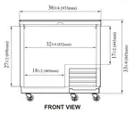 Turbo Air TBC-36SD-GF-N Glass Froster