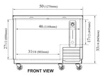 Turbo Air TBC-50SB-N6 Bottle Cooler