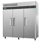 Turbo Air Reach-In Refrigerator, 65.8 Cubic Feet, Stainless Steel, Turbo Air M3R72-3-N