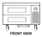 Turbo Air TCBE-36SDR-N6 Equipment Stand, Refrigerated Base