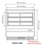 Turbo Air TCGB-48-W(B)-N Display Case, Refrigerated Bakery