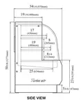 Turbo Air TCGB-60CO-W(B)-N Display Case, Refrigerated Bakery