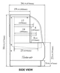 Turbo Air TCGB-60DR-W(B) Display Case, Non-Refrigerated Bakery