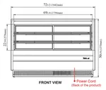 Turbo Air TCGB-72-W(B)-N Display Case, Refrigerated Bakery