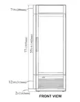 Turbo Air TGF-23SD-N Freezer, Merchandiser