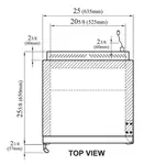 Turbo Air TGF-5SD-N Freezer, Merchandiser, Countertop