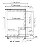 Turbo Air TGF-5SD-N Freezer, Merchandiser, Countertop