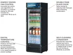 Turbo Air TGM-15SD-N6 Refrigerator, Merchandiser