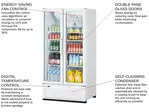 Turbo Air TGM-35SDH-N Refrigerator, Merchandiser