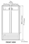 Turbo Air TGM-35SDH-N Refrigerator, Merchandiser