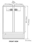 Turbo Air TGM-47SDH-N Refrigerator, Merchandiser