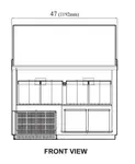 Turbo Air TIDC-47W-N Display Case, Dipping Ice Cream