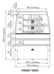 Turbo Air TIOM-36RSB-N Display Case, Refrigerated, Self-Serve