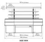 Turbo Air TIOM-48RSRB-N Display Case, Refrigerated, Self-Serve