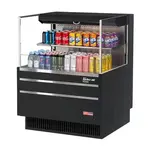 Turbo Air TOM-36L-UF-W(B)-2S-N Merchandiser, Open Refrigerated Display