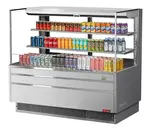 Turbo Air TOM-60L-UFD-S-3S-N Merchandiser, Open Refrigerated Display