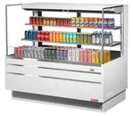 Turbo Air TOM-60L-UFD-W(B)-3S-N Merchandiser, Open Refrigerated Display