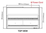 Turbo Air TOM-W-50SB-N Merchandiser, Open Refrigerated Display