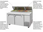Turbo Air TPR-67SD-N Refrigerated Counter, Pizza Prep Table