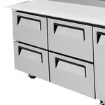 Turbo Air TPR-93SD-D4-N Refrigerated Counter, Pizza Prep Table