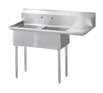 Turbo Air TSA-2-R1 Sink, (2) Two Compartment