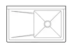 Turbo Air TSB-1-L2 Sink, (1) One Compartment