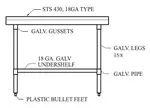 Turbo Air TSE-3012 Equipment Stand, for Countertop Cooking