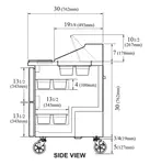 Turbo Air TST-60SD-D4-N Refrigerated Counter, Sandwich / Salad Unit