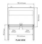 Turbo Air TUF-36SD-N Freezer, Undercounter, Reach-In