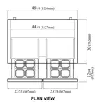 Turbo Air TUF-48SD-D4-N Freezer, Undercounter, Reach-In