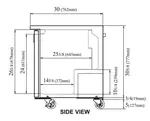 Turbo Air TUF-60SD-N Freezer, Undercounter, Reach-In