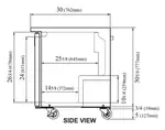 Turbo Air TUR-36SD-N6 Refrigerator, Undercounter, Reach-In