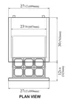 Turbo Air TWR-28SD-D2-N Refrigerated Counter, Work Top