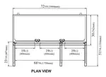 Turbo Air TWR-72SD-N Refrigerated Counter, Work Top