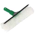 UNGER Window Squeegee with Washer, 14", Green/White, Rubber/Cloth, Unger VP350