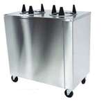 Dish Dispenser, 40", Stainless Steel, 2 Head, Mobile, Used Equipment USEP07929