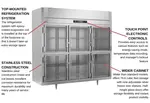 Victory Refrigeration FS-3D-S1-EW-HG-HC Freezer, Reach-in